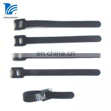 Reusable Adjustable Black Hook Loop Cable Wire Cord Tie Straps