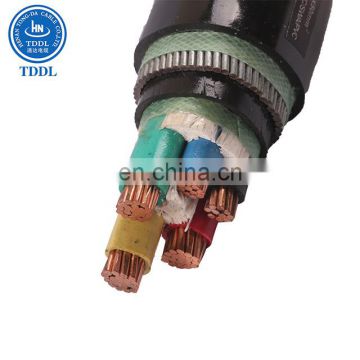TDDL PVC Insulated 0.6/1kv 300mm2  4 core electric underground pvc insulate power cable