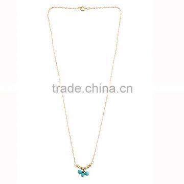 Latest design high quality simple gold necklace designs for women