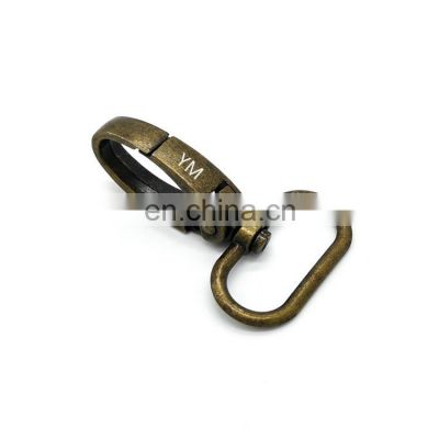 25MM Oval Ring Type Swivel Zinc Alloy Custom Logo Metal Snap Hooks Dog/Lanyard/Key/Handbag