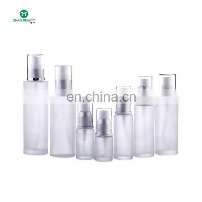 Luxury Cosmetic Glass Bottle Sets Empty Glass Cream Skincare Face Cream Lotion Bottle