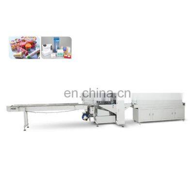 three servo motors Automatic High Speed Servo Type Heat Shrinking Film Flow Packing Wrapping Machine