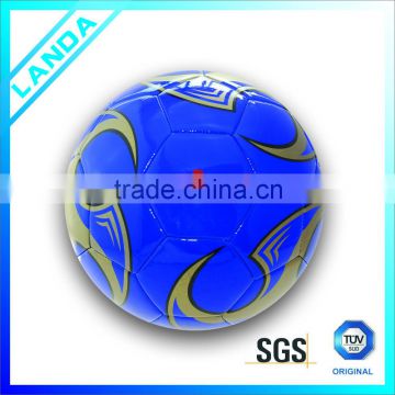 shiny brand name PVC machine sititched soccer ball or football