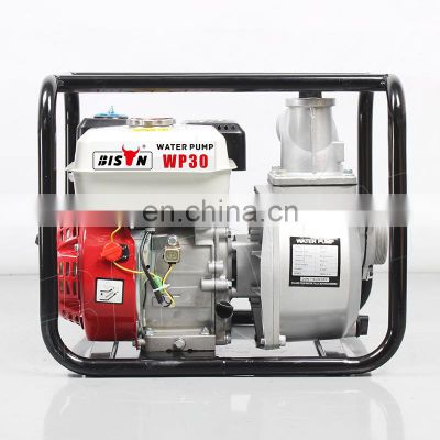 BISON CHINA WP30 Water Pumping Machine 3 inch Air Cooled Portable Small Petrol Water Pump