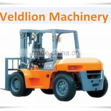 Automatic 8 Tons diesel forklift , fork lift truck