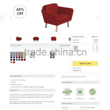 ecommerce website design WITH Cart and Checkout functionalities