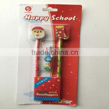 Christmas pencils with penciltoppers