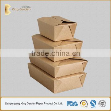 26oz 45oz Natural kraft paper board packaging containers