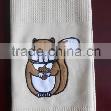 100%cotton waffle ebroidery tea towel