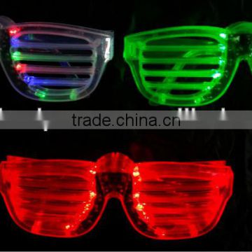 Multi-Colored LED Light-Up Flashing Rave Party Glasses
