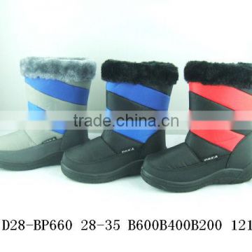 winter snow boots and shoes with man-made fur lining