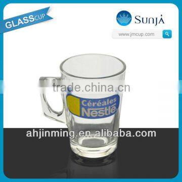 Quality A Nestle glass coffee cup gift Nestle glass coffee mug with handle