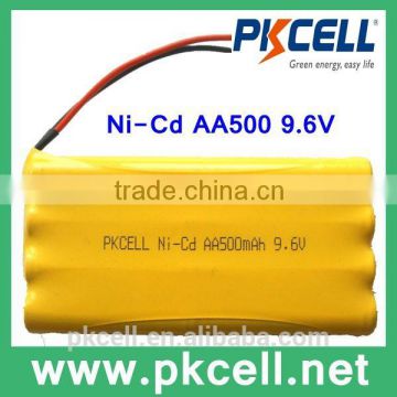 Ni-cd AA 600mAh 9.6V Rechargeable Battery Pack for Electric Product