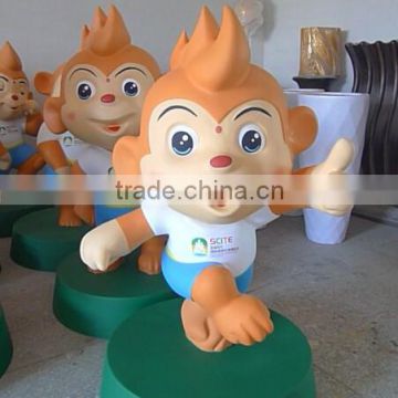 Fiberglass Small Monkey Fiberglass Games Mascot