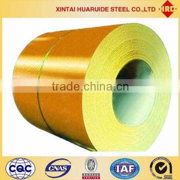 Hua Ruide-PPGI-Yellow-Colored Galvanized Steel Coils for Steel Roofing