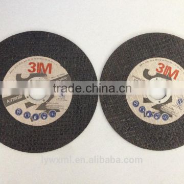 resin bonded cut off wheel/cutting wheel with black outside and green inside color