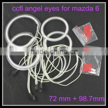 72 mm + 98.7mm ccfl rings angel eyes for mazda 6 led halo rings kit