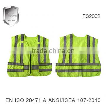 high quality American safety vest with zipper