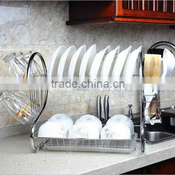 Multi-function Stainless Steel Dish Drying Rack Utensil Cutter Drying Holder