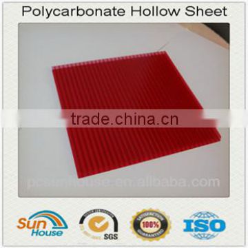 clear and colored roofing/awning/partitions polycarbonate hollow sheet