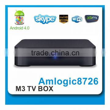 linux tv box Amlogic AML8726-M3 Android 4.0 hd 1080P tv box