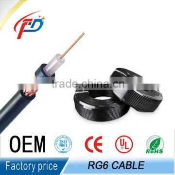1.02mm CCS diameter RG6 coaxial cable with low price