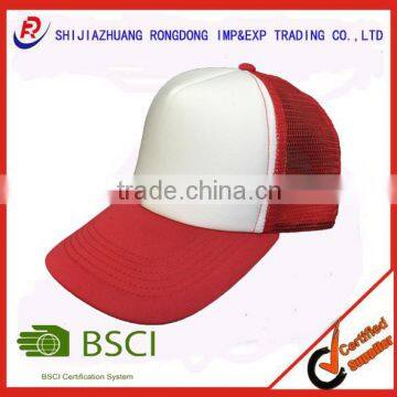 Alibaba china promotional custom mesh caps with foam front panel