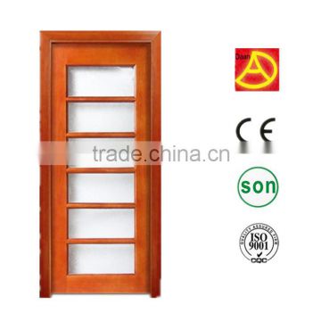 lastest style Hot sale glass wooden door with glass design HIGH QUALITY