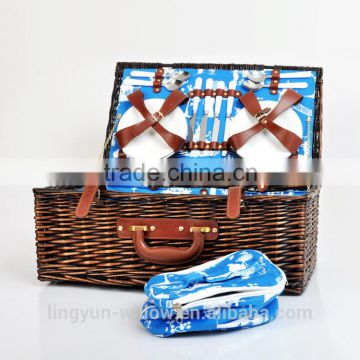 best sale high quality willow picnic basket wholesale