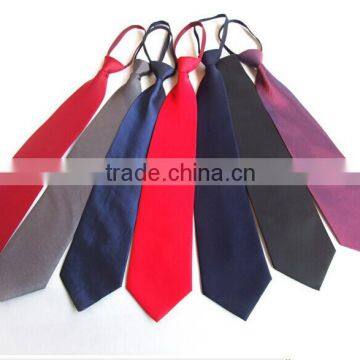 Custom Men 100% Polyester Plain Color Neckties