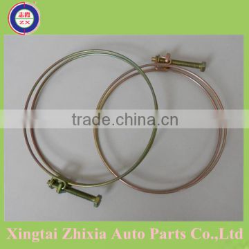 double wire steel hose clamp of environmental friendly