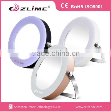 3 times magnifying LED lighted desktop makeup mirrors
