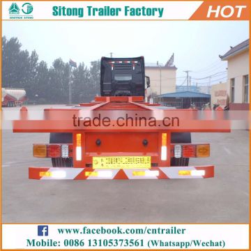 Wholesale container transportation semi-trailer customized 20ft skeletal trailer for sale