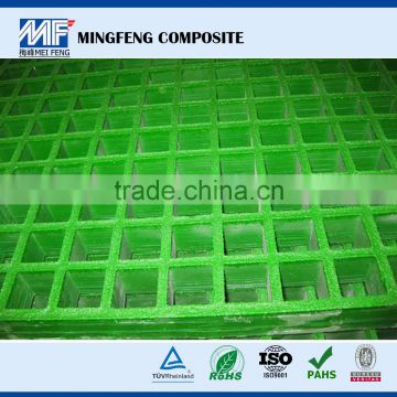 Factory price 38mm Height green color Molded frp bar grating for Anti - corrosive platform