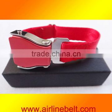 Unique airplane buckle seatbelt silicon bracelet