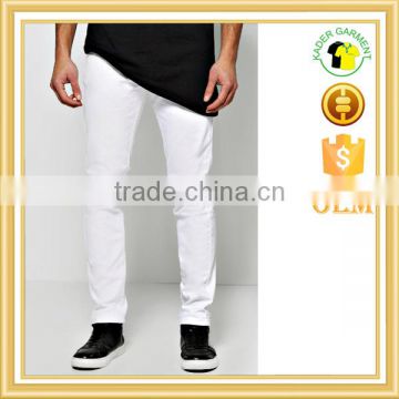 hot sale white jeans for men high quality slim fit stretch denim jeans