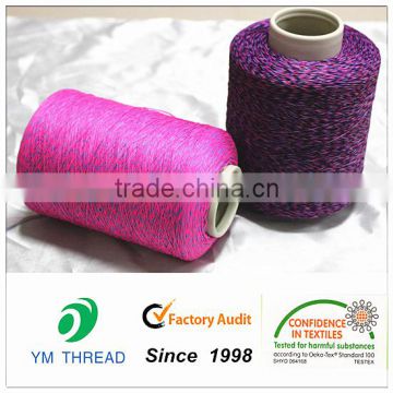 Colorful Polyester 150/4 Covered Yarn Flyknit Material