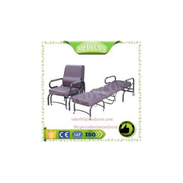 BDEC107 Professional Hospital Furniture folding Steel Hospital Accompany Chair Bed