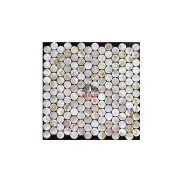 circle river shell decoration mosaic bars