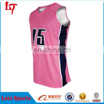 100% polyester mesh fabric woman basketball uniform/Cheap custom basketball uniforms