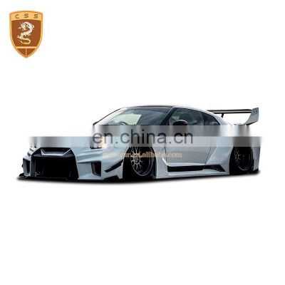 New Product For Nissan GTR R35 LB.3 Style Wide Car Body Kit With Bumper Side Skirts Wing Hood Parts