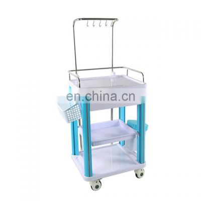 ABS and aluminum material IV trolley with a tray  for patient first aid