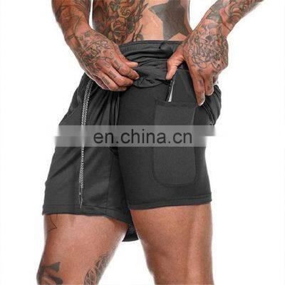 Wholesale Running Shorts 2, In 1 Sports Pants Mesh Quick Dry Men'S Gym Shorts/