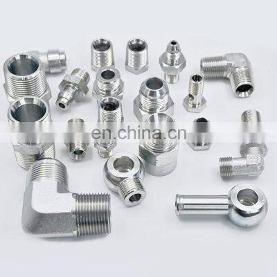 Custom CNC Machinery Parts Hose Hydraulic Adapters Fittings