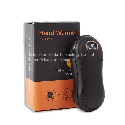 LCD display 2 in 1 Pocket Hand Warmer Power Bank 10000mAh for Heat Therapy winnter