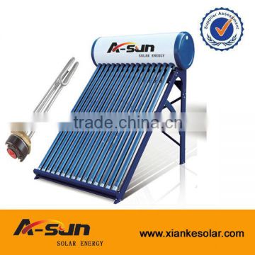 Indoor high quality low pressurized galvanized steel water solar heater