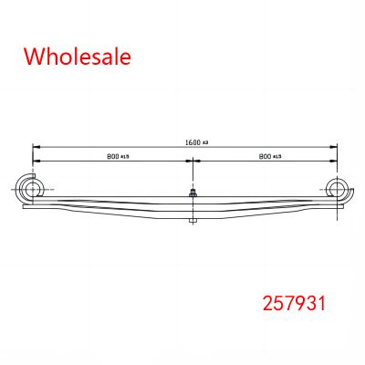 257931 Front Axle Wheel Parabolic Spring Arm of Heavy Duty Vehicle Wholesale For Volvo