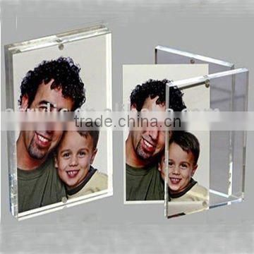 acrylic magnetic clear PMMA photo frame