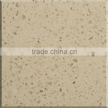 2014 new beige quartz artificial stone tile, countertop, slab