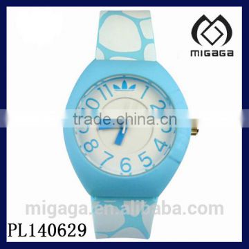 fashion silicone watch design*animal fur pattern printing fashion silicone watch